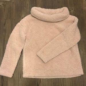 EUC light pink Sherpa sweater